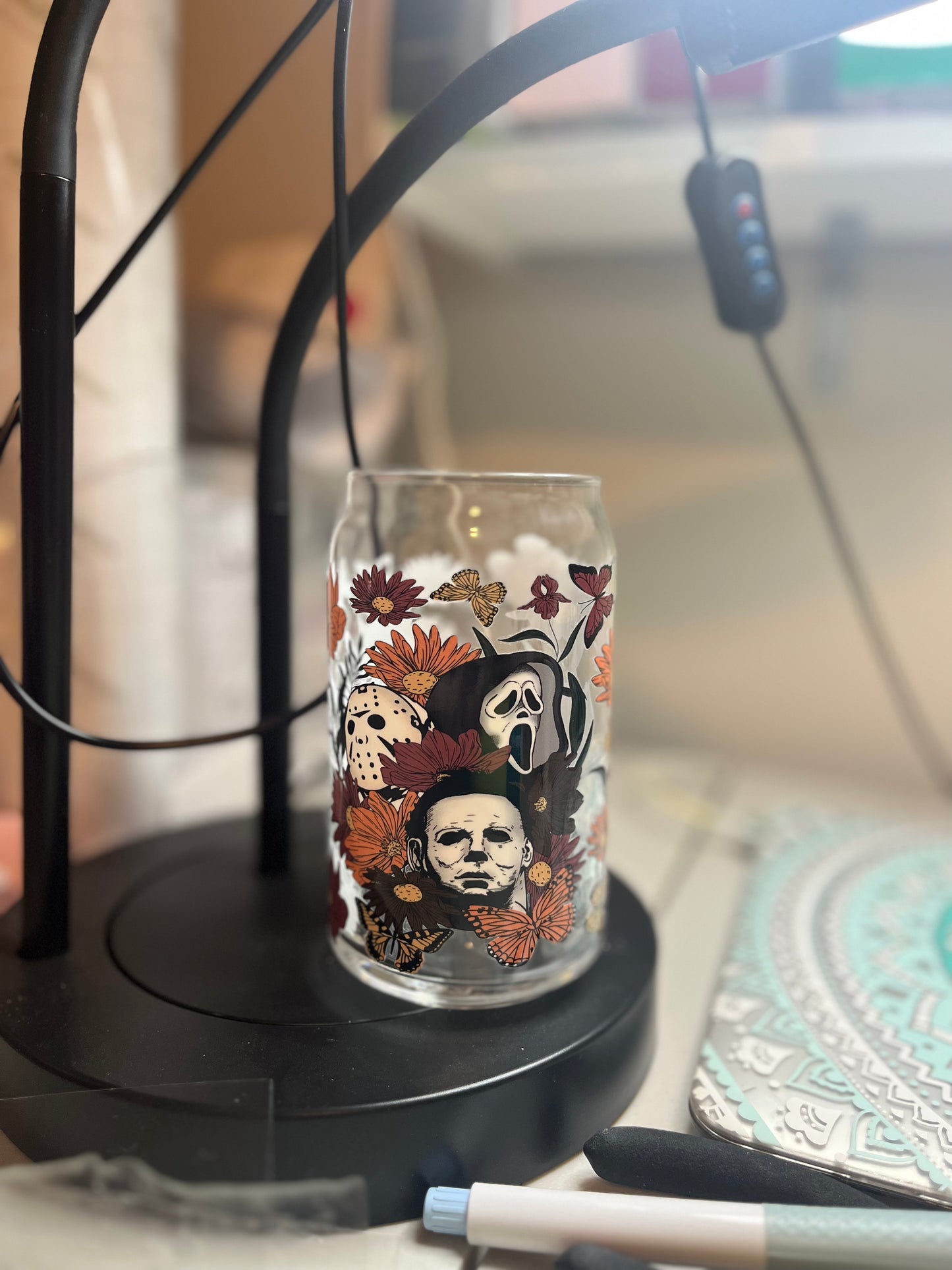 Pretty faces with flowers