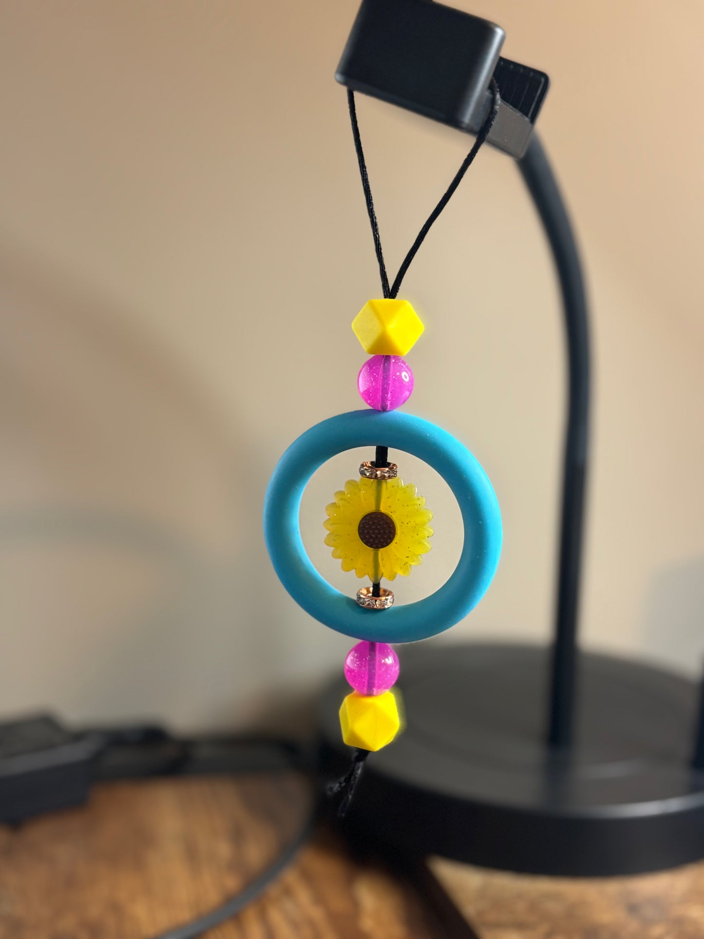 Car charm - sunflower