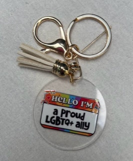 LGBTQ Ally keychain